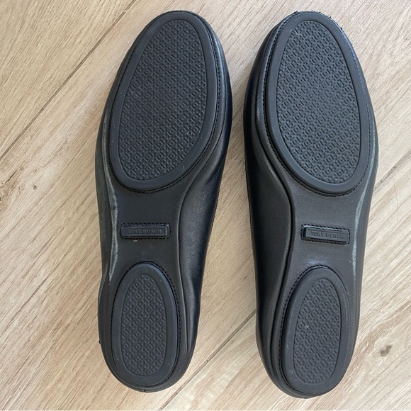 Tory Burch Minnie Travel Ballet Flat Black Size 9.5 - Picture 4 of 7